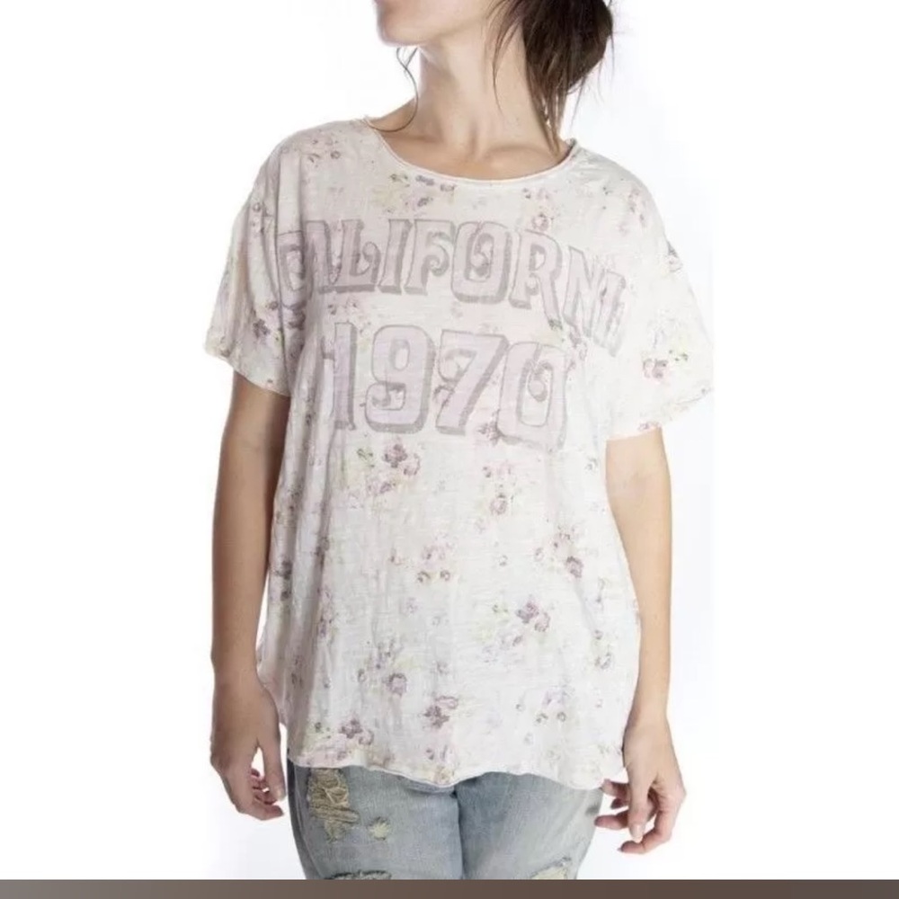 Magnolia Pearl Cream Floral Graphic Tee